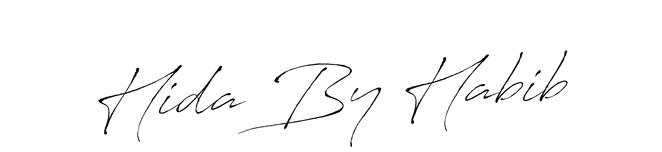 Create a beautiful signature design for name Hida By Habib. With this signature (Antro_Vectra) fonts, you can make a handwritten signature for free. Hida By Habib signature style 6 images and pictures png