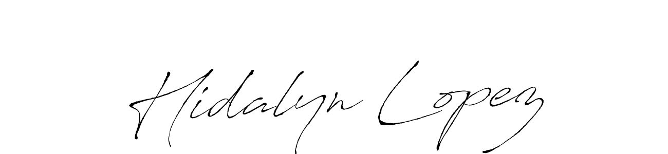 Also You can easily find your signature by using the search form. We will create Hidalyn Lopez name handwritten signature images for you free of cost using Antro_Vectra sign style. Hidalyn Lopez signature style 6 images and pictures png
