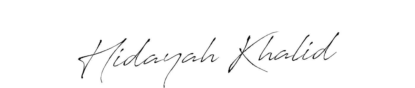 This is the best signature style for the Hidayah Khalid name. Also you like these signature font (Antro_Vectra). Mix name signature. Hidayah Khalid signature style 6 images and pictures png