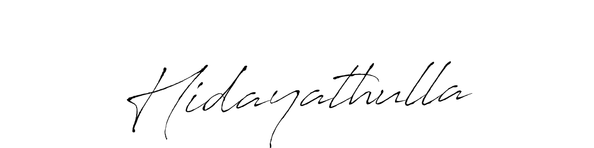 Hidayathulla stylish signature style. Best Handwritten Sign (Antro_Vectra) for my name. Handwritten Signature Collection Ideas for my name Hidayathulla. Hidayathulla signature style 6 images and pictures png