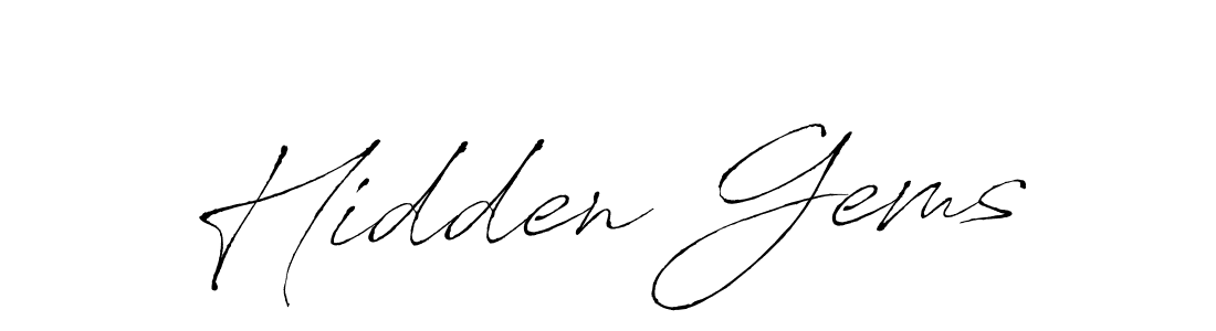 How to make Hidden Gems signature? Antro_Vectra is a professional autograph style. Create handwritten signature for Hidden Gems name. Hidden Gems signature style 6 images and pictures png