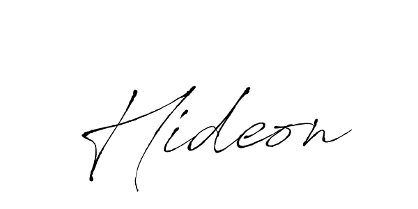 Create a beautiful signature design for name Hideon. With this signature (Antro_Vectra) fonts, you can make a handwritten signature for free. Hideon signature style 6 images and pictures png