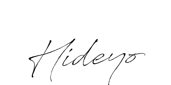 Create a beautiful signature design for name Hideyo. With this signature (Antro_Vectra) fonts, you can make a handwritten signature for free. Hideyo signature style 6 images and pictures png