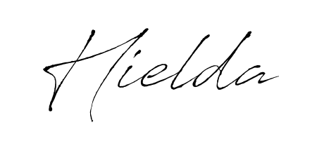 Personalize your online presence with Hielda signature rendered in elegant Antro_Vectra font. Great for website footers and blogs. Hielda signature style 6 images and pictures png