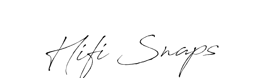 Create a beautiful signature design for name Hifi Snaps. With this signature (Antro_Vectra) fonts, you can make a handwritten signature for free. Hifi Snaps signature style 6 images and pictures png