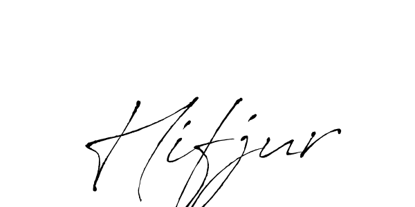 How to make Hifjur signature? Antro_Vectra is a professional autograph style. Create handwritten signature for Hifjur name. Hifjur signature style 6 images and pictures png