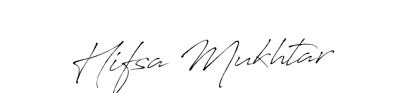 Design your own signature with our free online signature maker. With this signature software, you can create a handwritten (Antro_Vectra) signature for name Hifsa Mukhtar. Hifsa Mukhtar signature style 6 images and pictures png