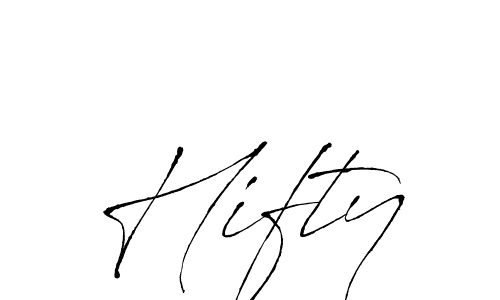 You should practise on your own different ways (Antro_Vectra) to write your name (Hifty) in signature. don't let someone else do it for you. Hifty signature style 6 images and pictures png