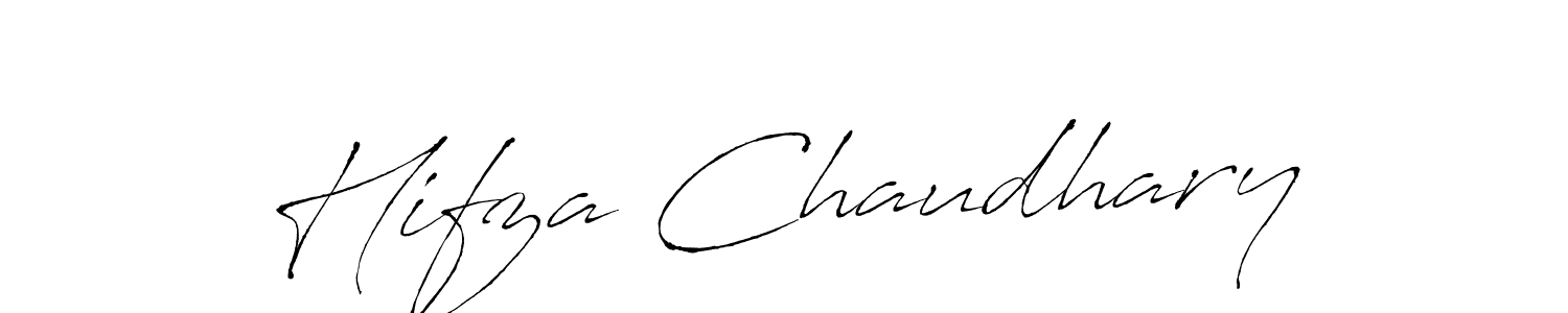 Design your own signature with our free online signature maker. With this signature software, you can create a handwritten (Antro_Vectra) signature for name Hifza Chaudhary. Hifza Chaudhary signature style 6 images and pictures png