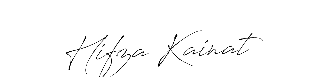 The best way (Antro_Vectra) to make a short signature is to pick only two or three words in your name. The name Hifza Kainat include a total of six letters. For converting this name. Hifza Kainat signature style 6 images and pictures png