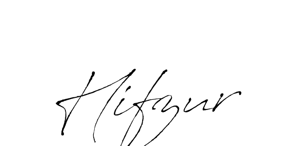 Make a beautiful signature design for name Hifzur. With this signature (Antro_Vectra) style, you can create a handwritten signature for free. Hifzur signature style 6 images and pictures png