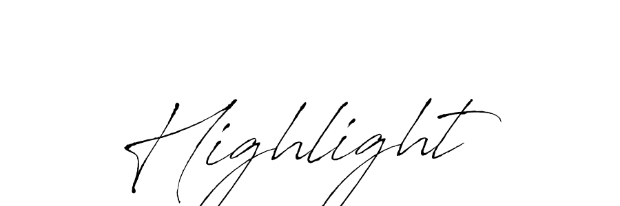 Best and Professional Signature Style for Highlight. Antro_Vectra Best Signature Style Collection. Highlight signature style 6 images and pictures png