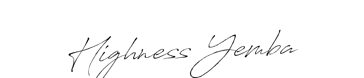 Antro_Vectra is a professional signature style that is perfect for those who want to add a touch of class to their signature. It is also a great choice for those who want to make their signature more unique. Get Highness Yemba name to fancy signature for free. Highness Yemba signature style 6 images and pictures png