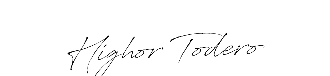 It looks lik you need a new signature style for name Highor Todero. Design unique handwritten (Antro_Vectra) signature with our free signature maker in just a few clicks. Highor Todero signature style 6 images and pictures png