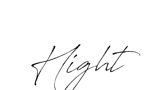 Use a signature maker to create a handwritten signature online. With this signature software, you can design (Antro_Vectra) your own signature for name Hight. Hight signature style 6 images and pictures png
