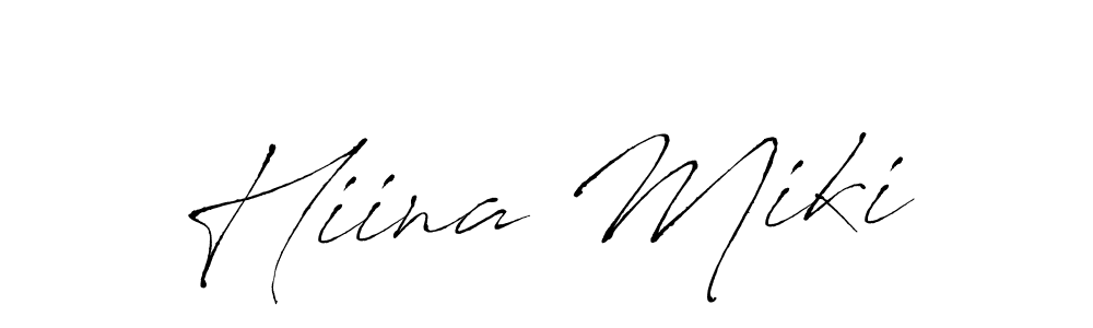 You can use this online signature creator to create a handwritten signature for the name Hiina Miki. This is the best online autograph maker. Hiina Miki signature style 6 images and pictures png