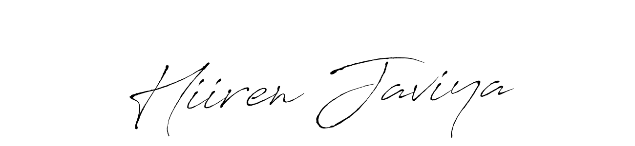 Make a short Hiiren Javiya signature style. Manage your documents anywhere anytime using Antro_Vectra. Create and add eSignatures, submit forms, share and send files easily. Hiiren Javiya signature style 6 images and pictures png