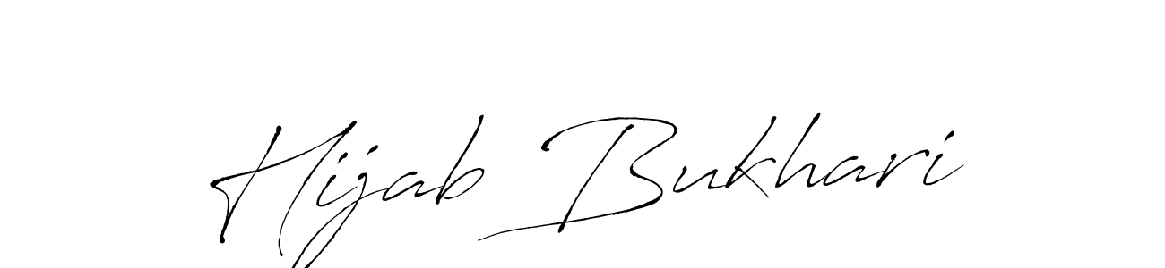 Hijab Bukhari stylish signature style. Best Handwritten Sign (Antro_Vectra) for my name. Handwritten Signature Collection Ideas for my name Hijab Bukhari. Hijab Bukhari signature style 6 images and pictures png