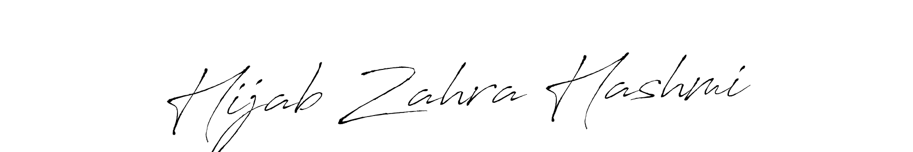 Design your own signature with our free online signature maker. With this signature software, you can create a handwritten (Antro_Vectra) signature for name Hijab Zahra Hashmi. Hijab Zahra Hashmi signature style 6 images and pictures png