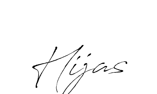 Design your own signature with our free online signature maker. With this signature software, you can create a handwritten (Antro_Vectra) signature for name Hijas. Hijas signature style 6 images and pictures png