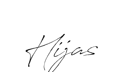 Design your own signature with our free online signature maker. With this signature software, you can create a handwritten (Antro_Vectra) signature for name Hijas. Hijas signature style 6 images and pictures png