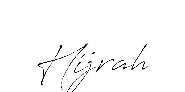 Hijrah stylish signature style. Best Handwritten Sign (Antro_Vectra) for my name. Handwritten Signature Collection Ideas for my name Hijrah. Hijrah signature style 6 images and pictures png