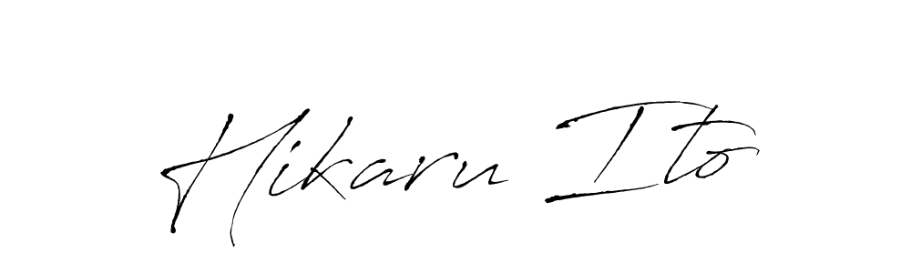 Create a beautiful signature design for name Hikaru Ito. With this signature (Antro_Vectra) fonts, you can make a handwritten signature for free. Hikaru Ito signature style 6 images and pictures png