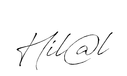 Design your own signature with our free online signature maker. With this signature software, you can create a handwritten (Antro_Vectra) signature for name Hil@l. Hil@l signature style 6 images and pictures png