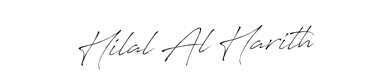 Hilal Al Harith stylish signature style. Best Handwritten Sign (Antro_Vectra) for my name. Handwritten Signature Collection Ideas for my name Hilal Al Harith. Hilal Al Harith signature style 6 images and pictures png