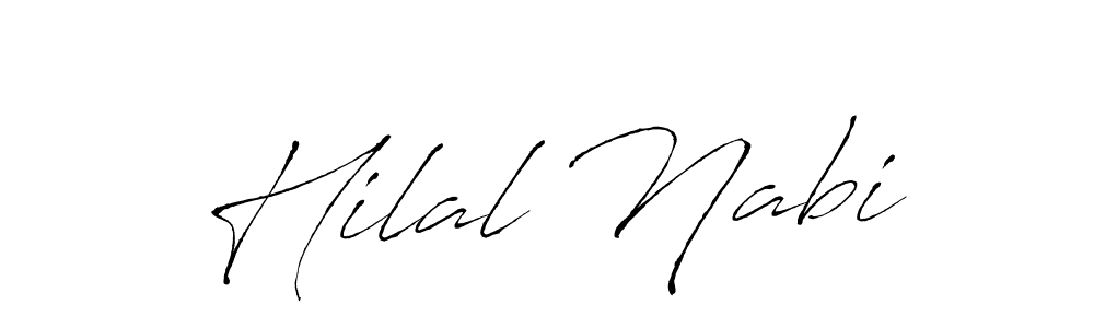 Design your own signature with our free online signature maker. With this signature software, you can create a handwritten (Antro_Vectra) signature for name Hilal Nabi. Hilal Nabi signature style 6 images and pictures png