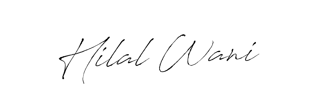 Use a signature maker to create a handwritten signature online. With this signature software, you can design (Antro_Vectra) your own signature for name Hilal Wani. Hilal Wani signature style 6 images and pictures png