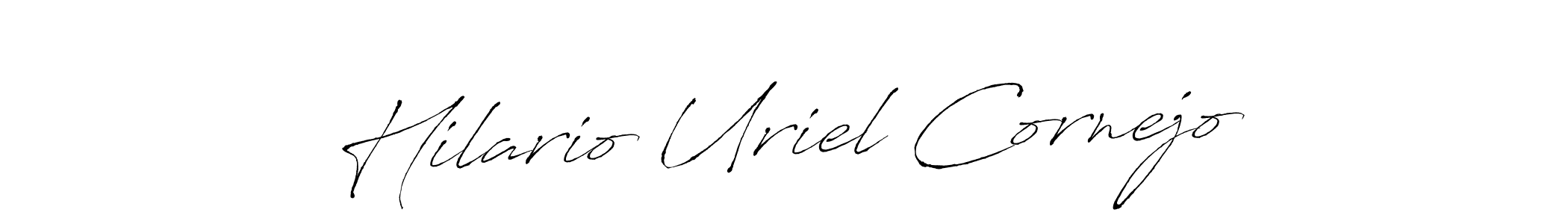 See photos of Hilario Uriel Cornejo official signature by Spectra . Check more albums & portfolios. Read reviews & check more about Antro_Vectra font. Hilario Uriel Cornejo signature style 6 images and pictures png