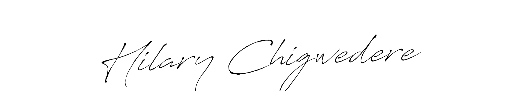 How to make Hilary Chigwedere name signature. Use Antro_Vectra style for creating short signs online. This is the latest handwritten sign. Hilary Chigwedere signature style 6 images and pictures png