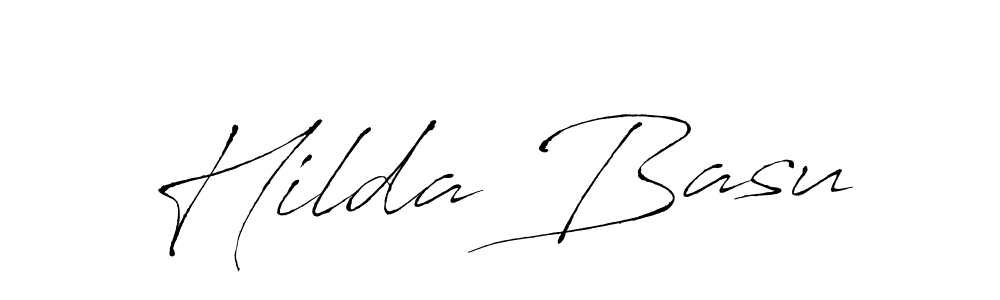 The best way (Antro_Vectra) to make a short signature is to pick only two or three words in your name. The name Hilda Basu include a total of six letters. For converting this name. Hilda Basu signature style 6 images and pictures png