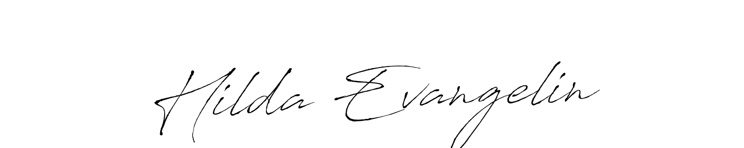 Create a beautiful signature design for name Hilda Evangelin. With this signature (Antro_Vectra) fonts, you can make a handwritten signature for free. Hilda Evangelin signature style 6 images and pictures png