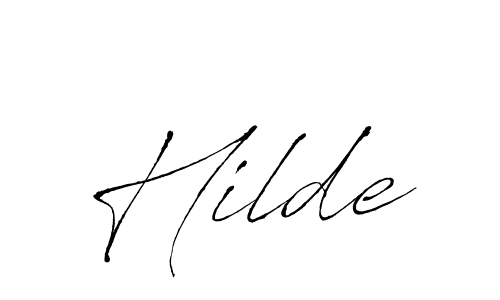 How to make Hilde name signature. Use Antro_Vectra style for creating short signs online. This is the latest handwritten sign. Hilde signature style 6 images and pictures png