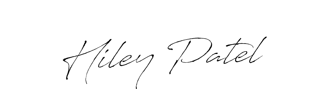 Also we have Hiley Patel name is the best signature style. Create professional handwritten signature collection using Antro_Vectra autograph style. Hiley Patel signature style 6 images and pictures png