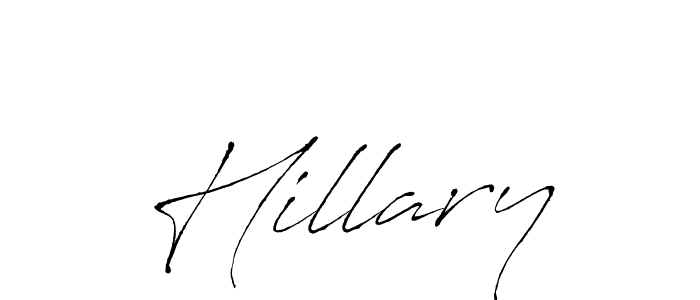 Create a beautiful signature design for name Hillary. With this signature (Antro_Vectra) fonts, you can make a handwritten signature for free. Hillary signature style 6 images and pictures png