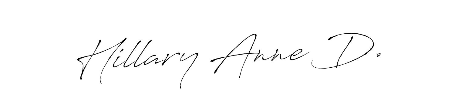 Design your own signature with our free online signature maker. With this signature software, you can create a handwritten (Antro_Vectra) signature for name Hillary Anne D.. Hillary Anne D. signature style 6 images and pictures png