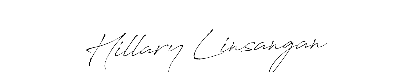You should practise on your own different ways (Antro_Vectra) to write your name (Hillary Linsangan) in signature. don't let someone else do it for you. Hillary Linsangan signature style 6 images and pictures png
