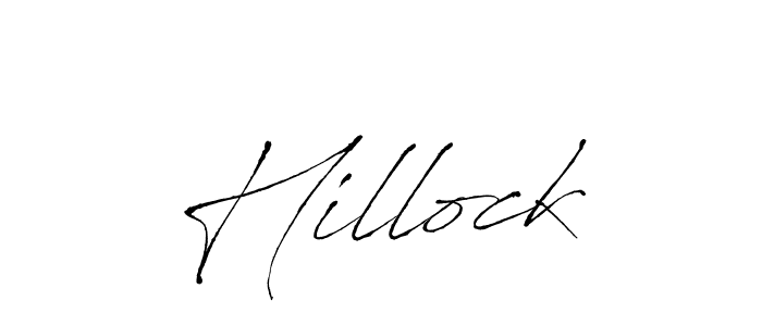 How to make Hillock name signature. Use Antro_Vectra style for creating short signs online. This is the latest handwritten sign. Hillock signature style 6 images and pictures png