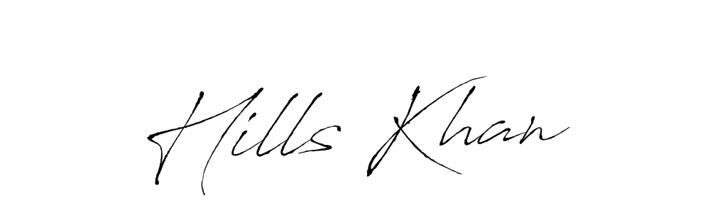 Also You can easily find your signature by using the search form. We will create Hills Khan name handwritten signature images for you free of cost using Antro_Vectra sign style. Hills Khan signature style 6 images and pictures png