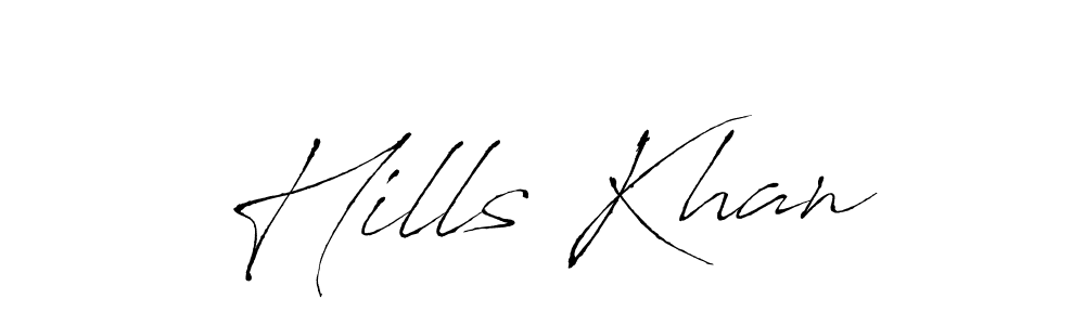 if you are searching for the best signature style for your name Hills Khan. so please give up your signature search. here we have designed multiple signature styles  using Antro_Vectra. Hills Khan signature style 6 images and pictures png