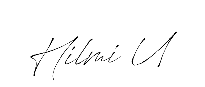 How to Draw Hilmi U signature style? Antro_Vectra is a latest design signature styles for name Hilmi U. Hilmi U signature style 6 images and pictures png