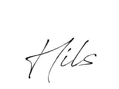 Use a signature maker to create a handwritten signature online. With this signature software, you can design (Antro_Vectra) your own signature for name Hils. Hils signature style 6 images and pictures png