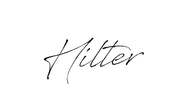 Create a beautiful signature design for name Hilter. With this signature (Antro_Vectra) fonts, you can make a handwritten signature for free. Hilter signature style 6 images and pictures png