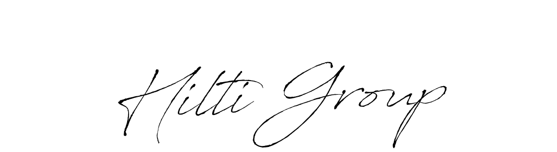 Make a beautiful signature design for name Hilti Group. With this signature (Antro_Vectra) style, you can create a handwritten signature for free. Hilti Group signature style 6 images and pictures png