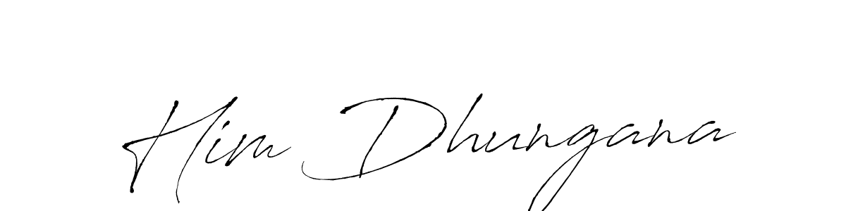 Use a signature maker to create a handwritten signature online. With this signature software, you can design (Antro_Vectra) your own signature for name Him Dhungana. Him Dhungana signature style 6 images and pictures png