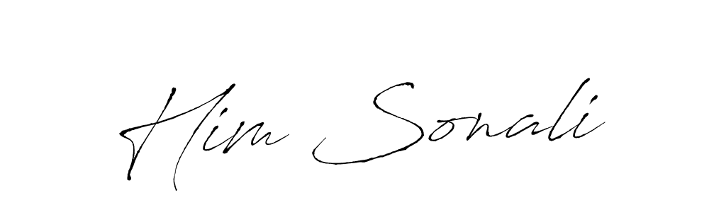 How to make Him Sonali name signature. Use Antro_Vectra style for creating short signs online. This is the latest handwritten sign. Him Sonali signature style 6 images and pictures png