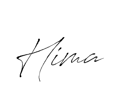 Use a signature maker to create a handwritten signature online. With this signature software, you can design (Antro_Vectra) your own signature for name Hima. Hima signature style 6 images and pictures png